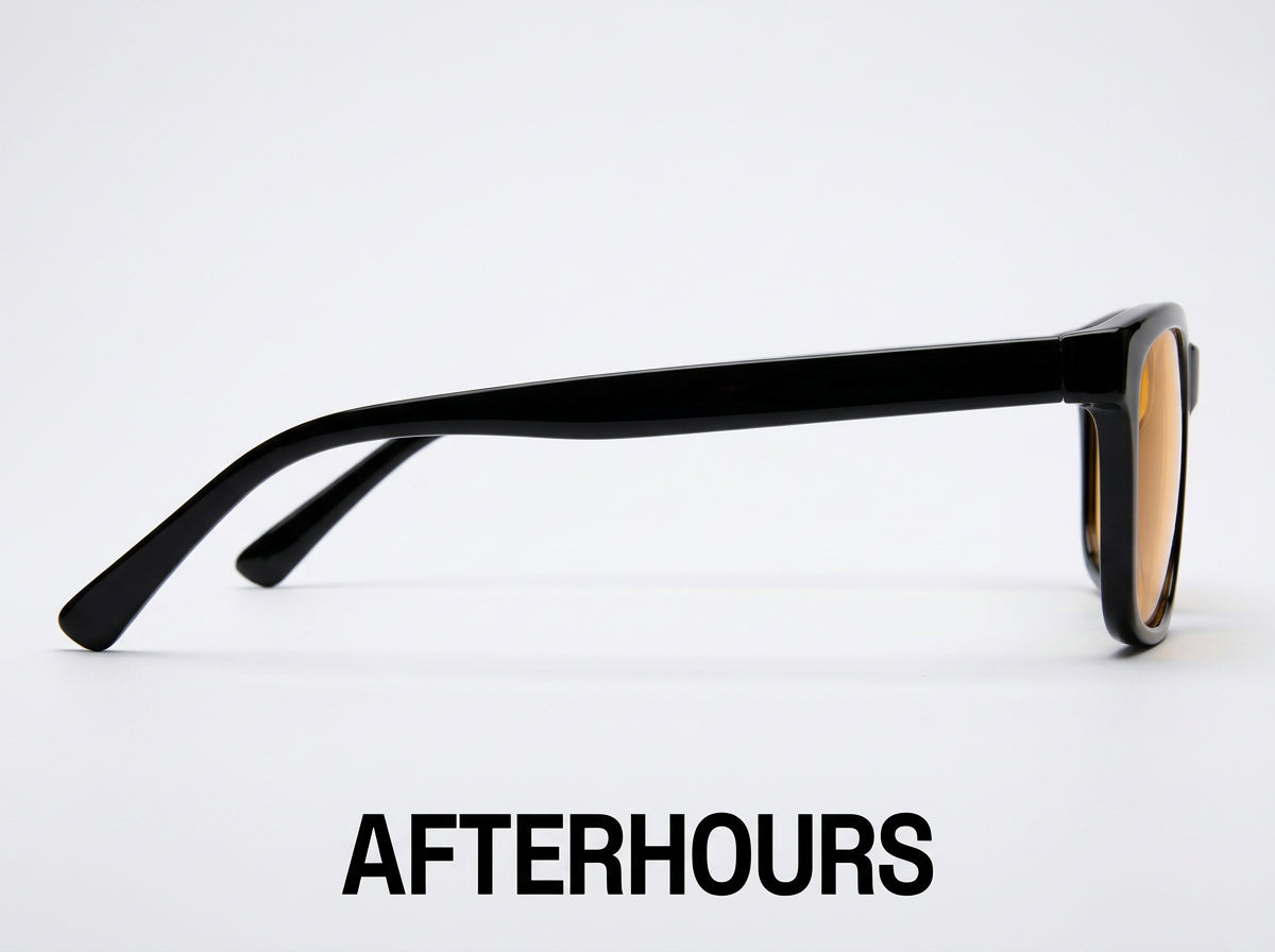 Overtime Orange Lens Glasses Side View