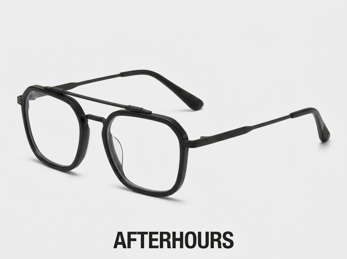 Trendsetters Black Aviator Angle