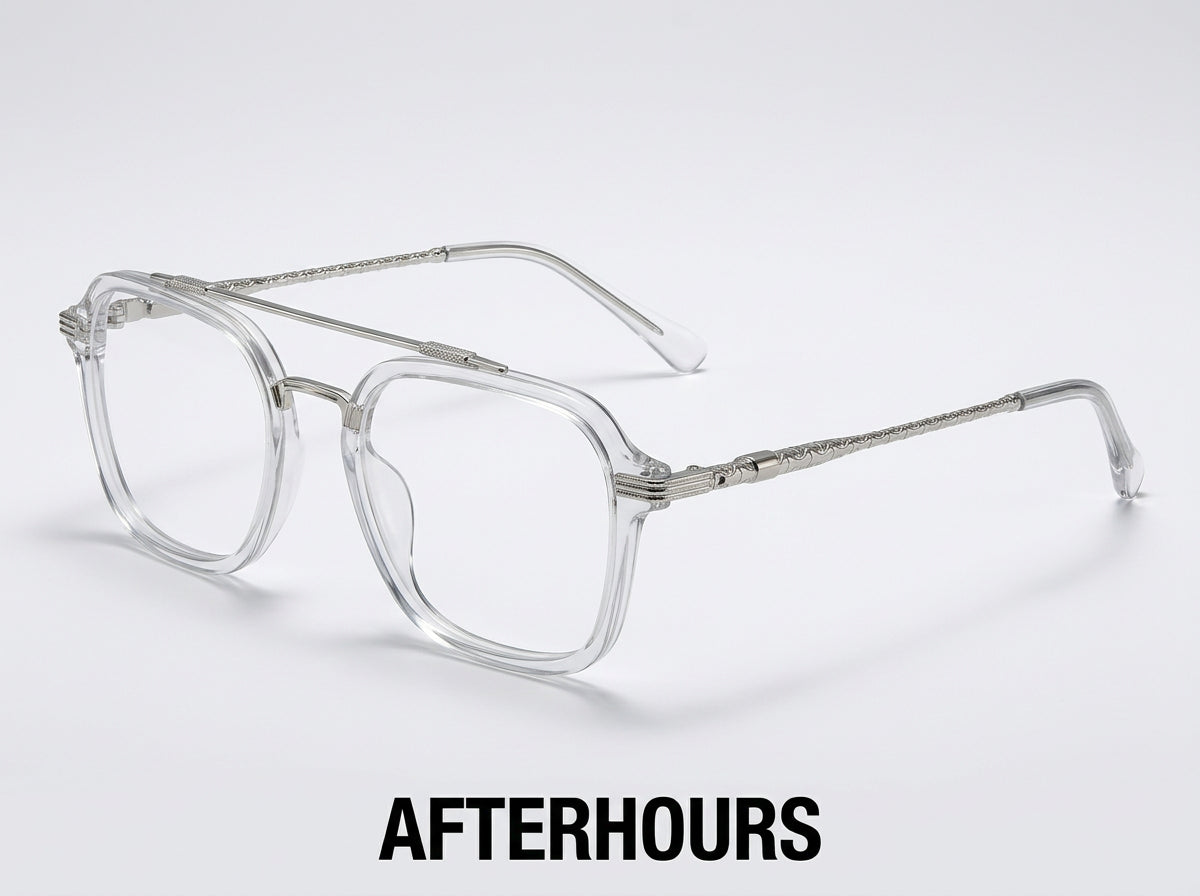 Trendsetters Clear Aviator Angle